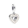 Charm Pandora Moments doppio ciondolo con perle 792649C01 [bd9ce798]