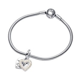 Charm Pandora Moments doppio ciondolo con perle 792649C01 [64baa495]