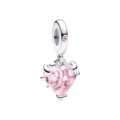 Charm Pandora Moments albero della famiglia con pietra rosa 792654C01 [34698e9a]