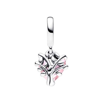 Charm Pandora Moments albero della famiglia con pietra rosa 792654C01 [ed4fcd97]