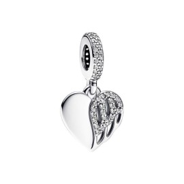 Charm Pandora Moments cuore pendente con ali d'angelo 792646C01 [dd7721fb]