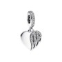 Charm Pandora Moments cuore pendente con ali d'angelo 792646C01 [dd7721fb]