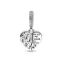 Charm Pandora Moments cuore pendente con ali d'angelo 792646C01 [045162f6]