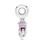 Charm Pandora Moments Scooter in argento e smalto rosa 791057C01 [ba3d7f1a]