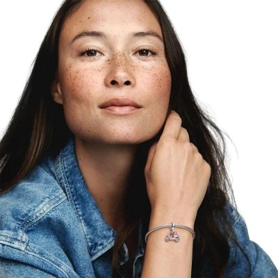 Charm Pandora Moments Scooter in argento e smalto rosa 791057C01 [0d20be1e]