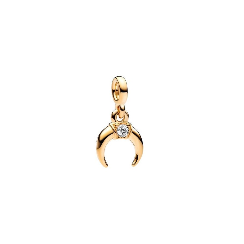 Mini Charm Pandora Me Moon placcato oro 14k con zirconi 762692C01 [46130a29]