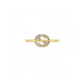Anello Gucci G Interlocking in oro giallo 18ct e diamanti YBC729412002 [93f40987]