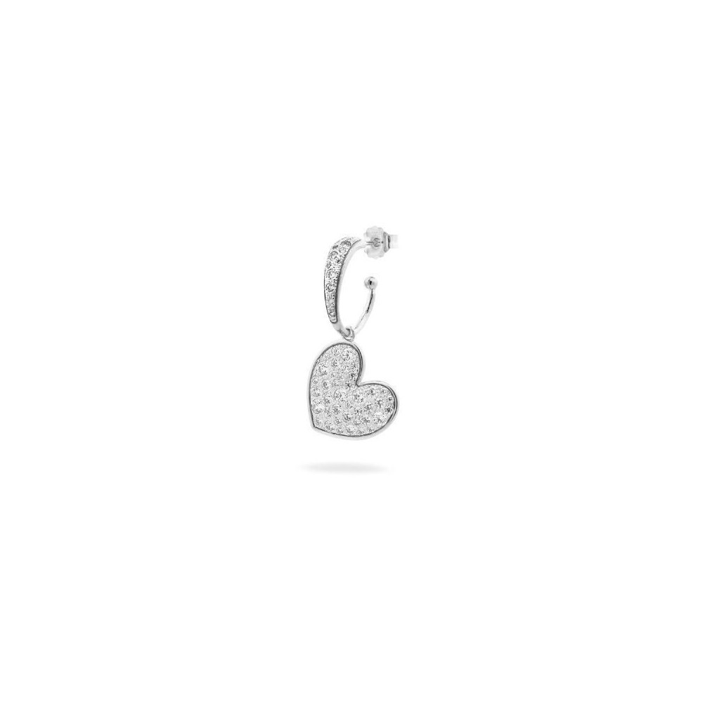 Monorecchino Pendente cuore argento con zirconi ORZ-018 M3 CUO RH [408211f6]