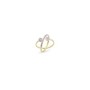 Anello con incrocio e doppio cerchio Rue des Mille  ANZ-018 M2 CER AU [dbb92d04]