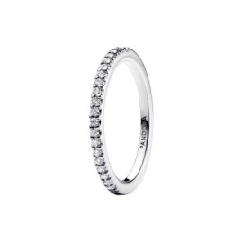 Anello Pandora Pavè Fascia Sottile 192999c01 [782d25d7]