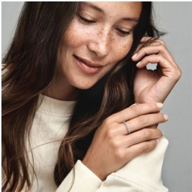 Anello Pandora Pavè Fascia Sottile 192999c01 [782d25d7]