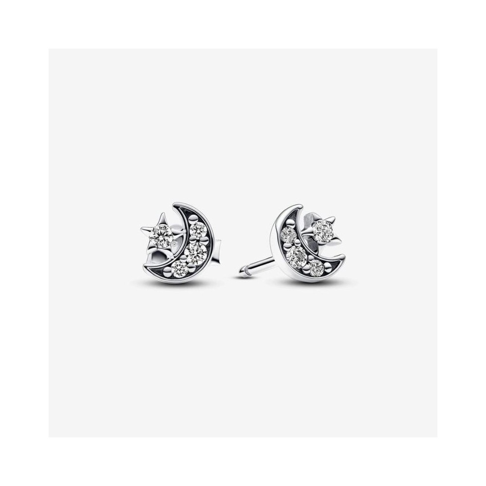 Orecchini Pandora Luna Crescente e Stella 292990C01 [430ed475]