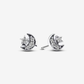 Orecchini Pandora Luna Crescente e Stella 292990C01 [430ed475]