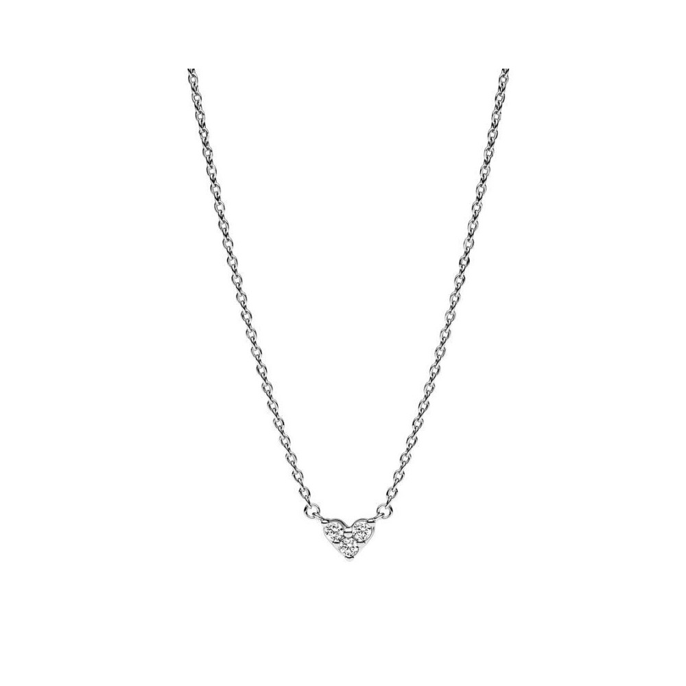Collana Pandora Cuore con Tre Pietre 393014C01-45 [61d3b2ac]