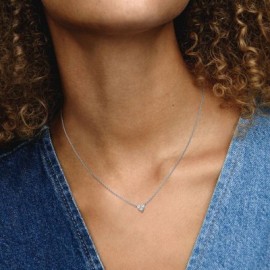 Collana Pandora Cuore con Tre Pietre 393014C01-45 [b8f5f1a1]