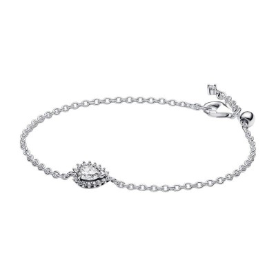 Bracciale Pandora a Catena con Punto Luce Goccia 593001C01 [733861a8]