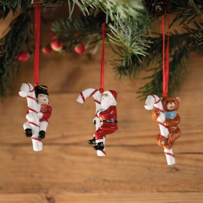 Nostalgic Ornaments Orn. Santa, Teddy, rocking horse 3pcs Villeroy&Boch 14-8331-6690 [2f9557ff]