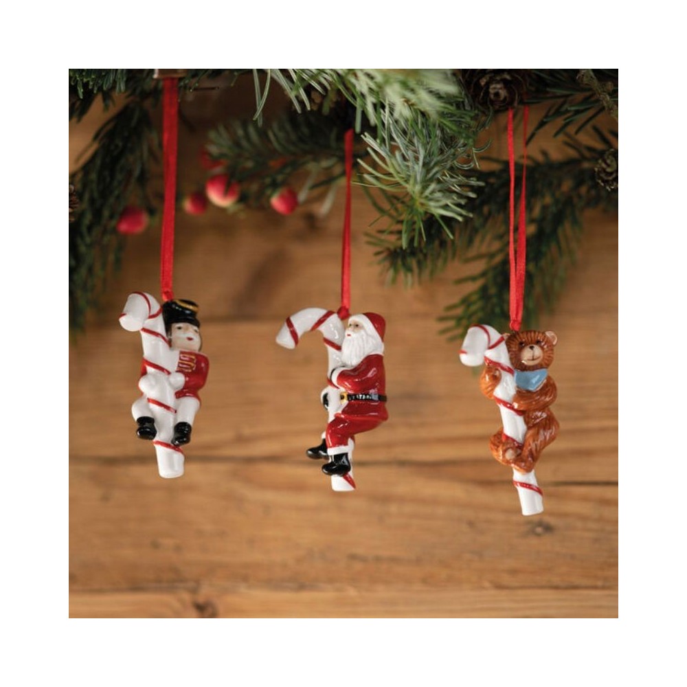 Nostalgic Ornaments Orn. Santa, Teddy, rocking horse 3pcs Villeroy&Boch 14-8331-6690 [2f9557ff]