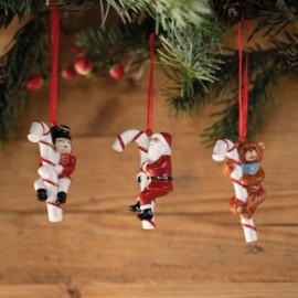 Nostalgic Ornaments Orn. Santa, Teddy, rocking horse 3pcs Villeroy&Boch 14-8331-6690 [2f9557ff]