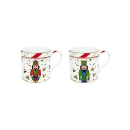 Easy Life Set 2 tazze mug in porcellana  Nutcracker Twist  300 ml R0178 NTWI [8a233099]