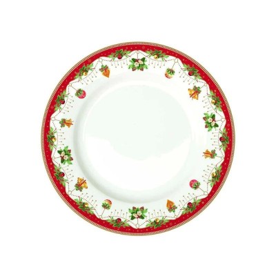 Piatto Piano Porcellana  Nostalgic Christmas  EasyLife R0942NOCH [2700fe92]