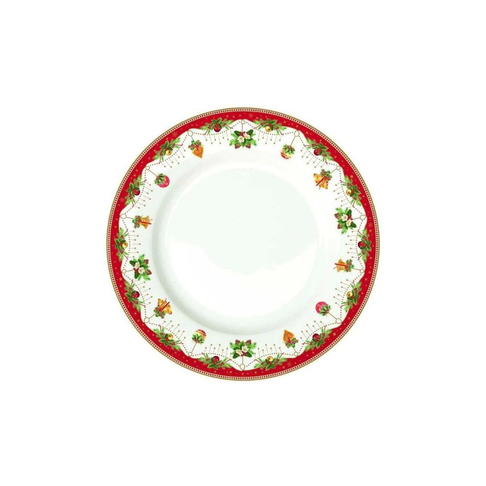 Piatto Piano Porcellana  Nostalgic Christmas  EasyLife R0942NOCH [2700fe92]