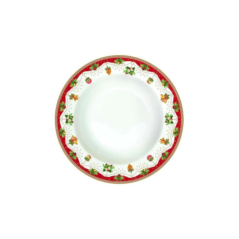 Piatto Fondo in Porcellana  Nostalgic Christmas  EasyLife R0943NOCH [f82325fe]