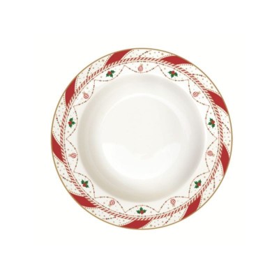 Piatto Fondo Natalizio  in Porcellana EasyLife R0943NTWI [7f8ffdff]