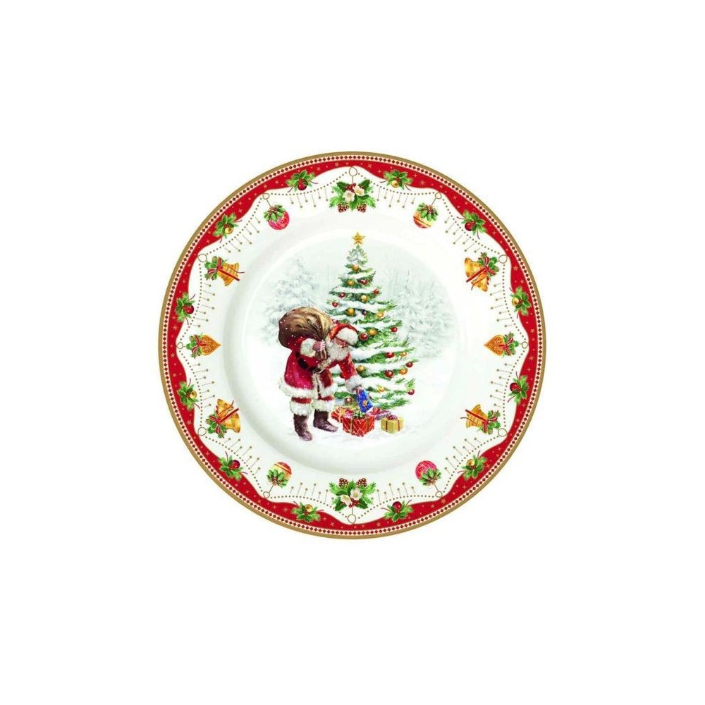 Piatto Dessert in Porcellana Nostalgic Christmas EasyLife R0944NOCH [6d642efb]