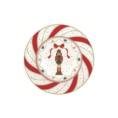 Piatto Dessert in Porcellana Nutcracker Twist EasyLife R0944NTWI [e49147f9]
