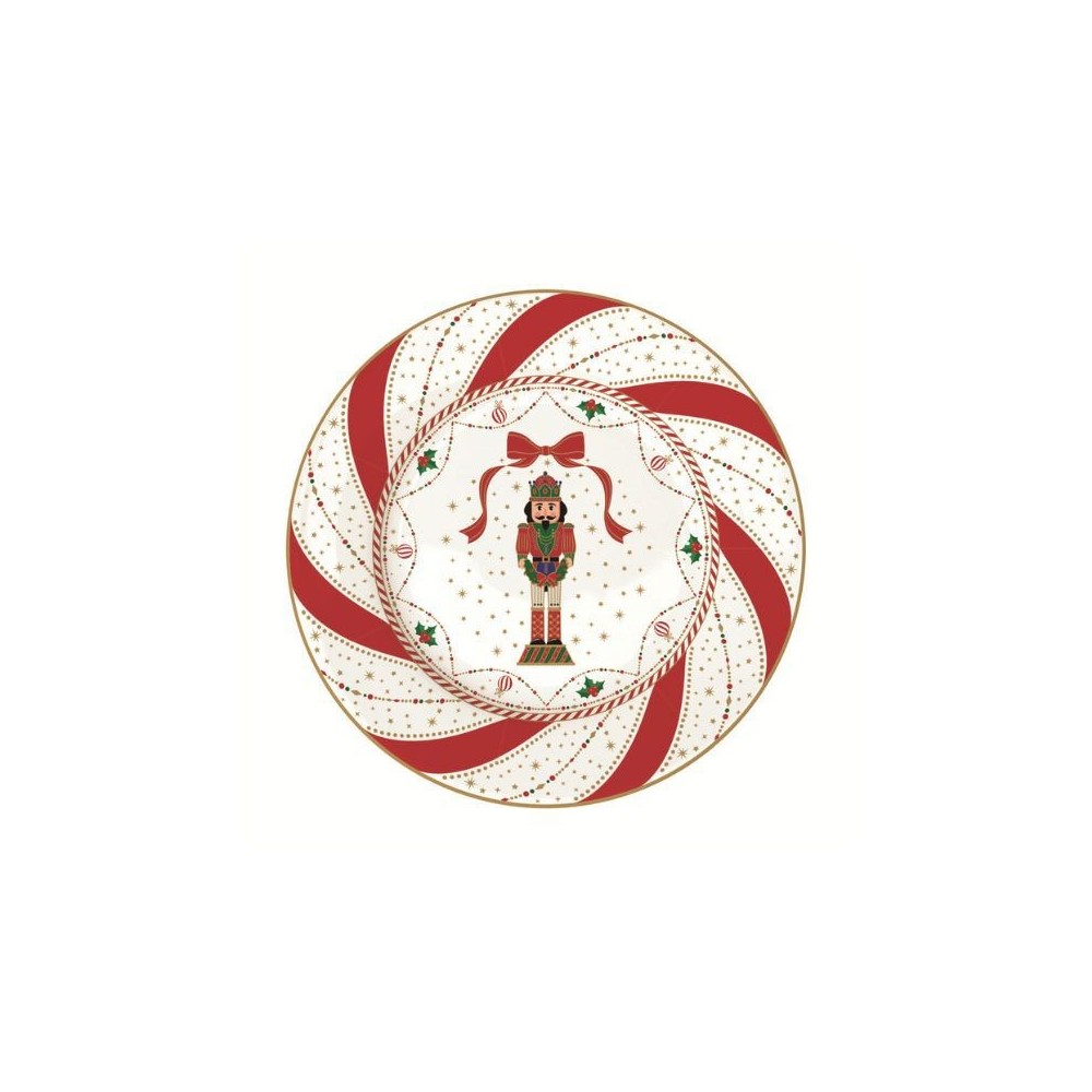 Piatto Dessert in Porcellana Nutcracker Twist EasyLife R0944NTWI [e49147f9]