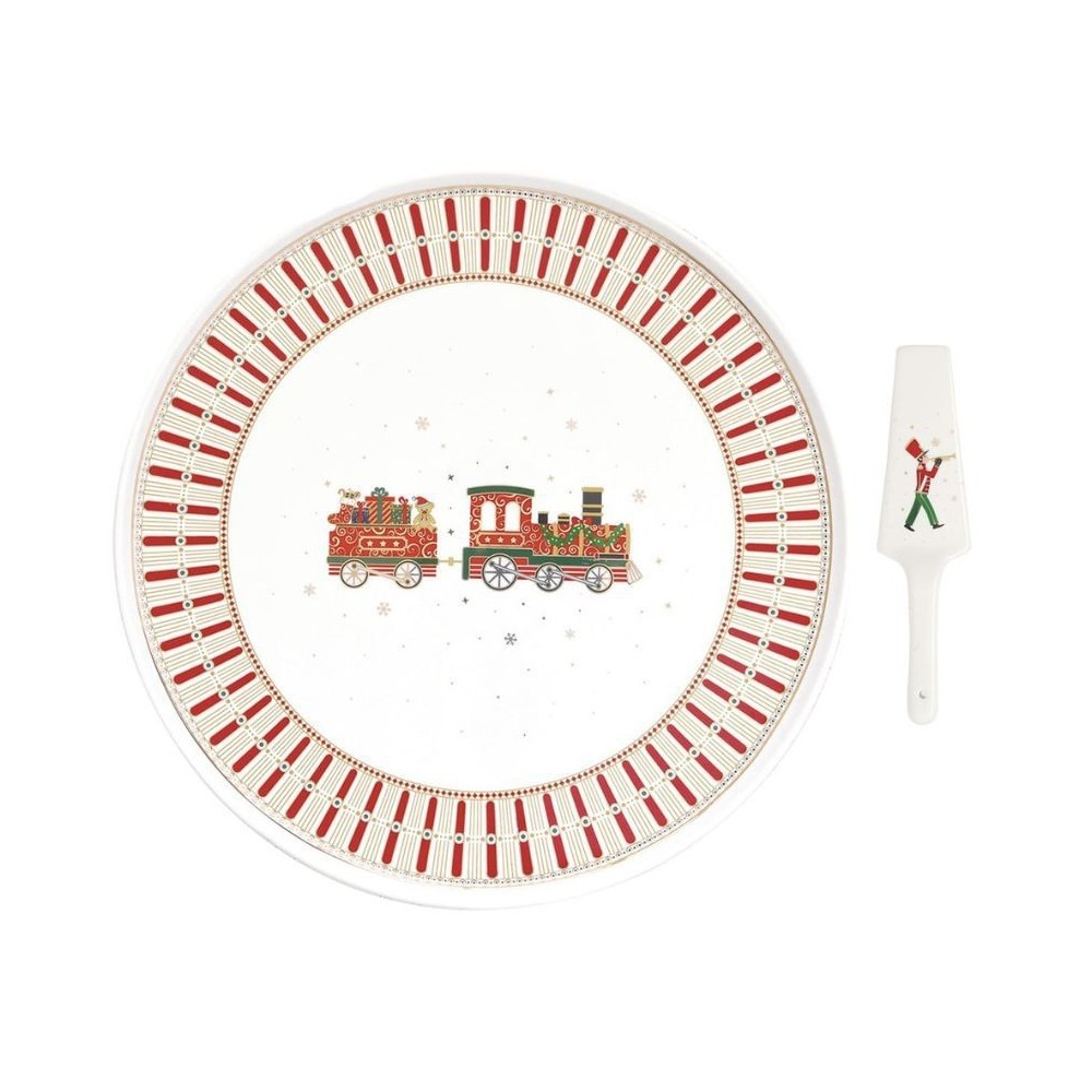 Piatto torta con paletta POLAR EXPRESS Easylife  R1112EXPR [d4a7f224]