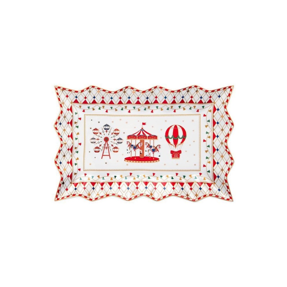 Piatto da portata  CHRISTMAS WONDERLAND EasyLife R1004CHWO [633d9ff8]