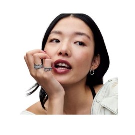 Orecchini Cuori Disegnati a Mano Pandora 293077C00 [27b00364]