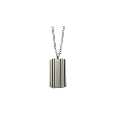Collana uomo  con piastrina scanalata Boccadamo AGR226 [cddab9bc]
