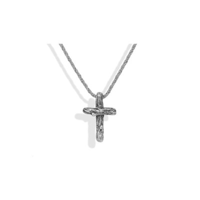 Collana coda di volpe ritorta con crocefisso Boccadamo MGR085 [f7ae0471]