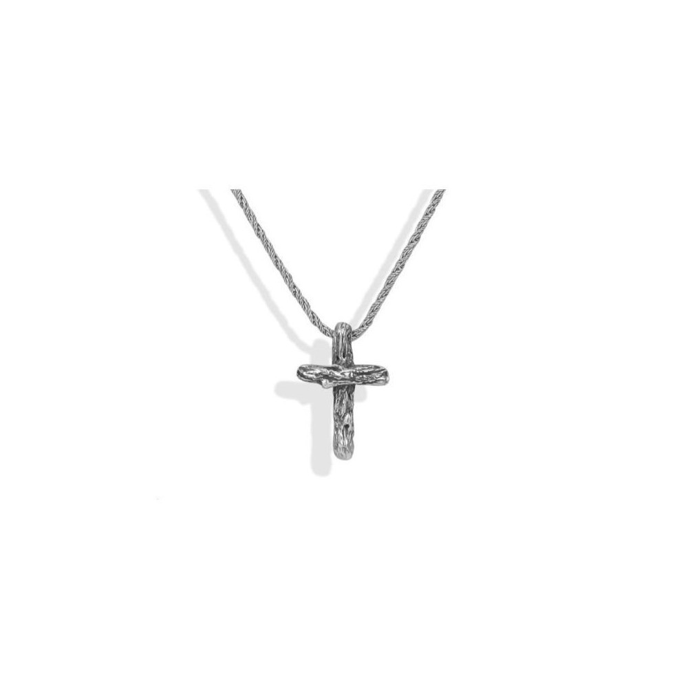 Collana coda di volpe ritorta con crocefisso Boccadamo MGR085 [f7ae0471]