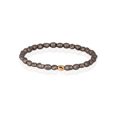 BRACCIALE UOMO A MOLLA CON SASSI MANO J SPRPEPBRTRG-18 [c127d580]