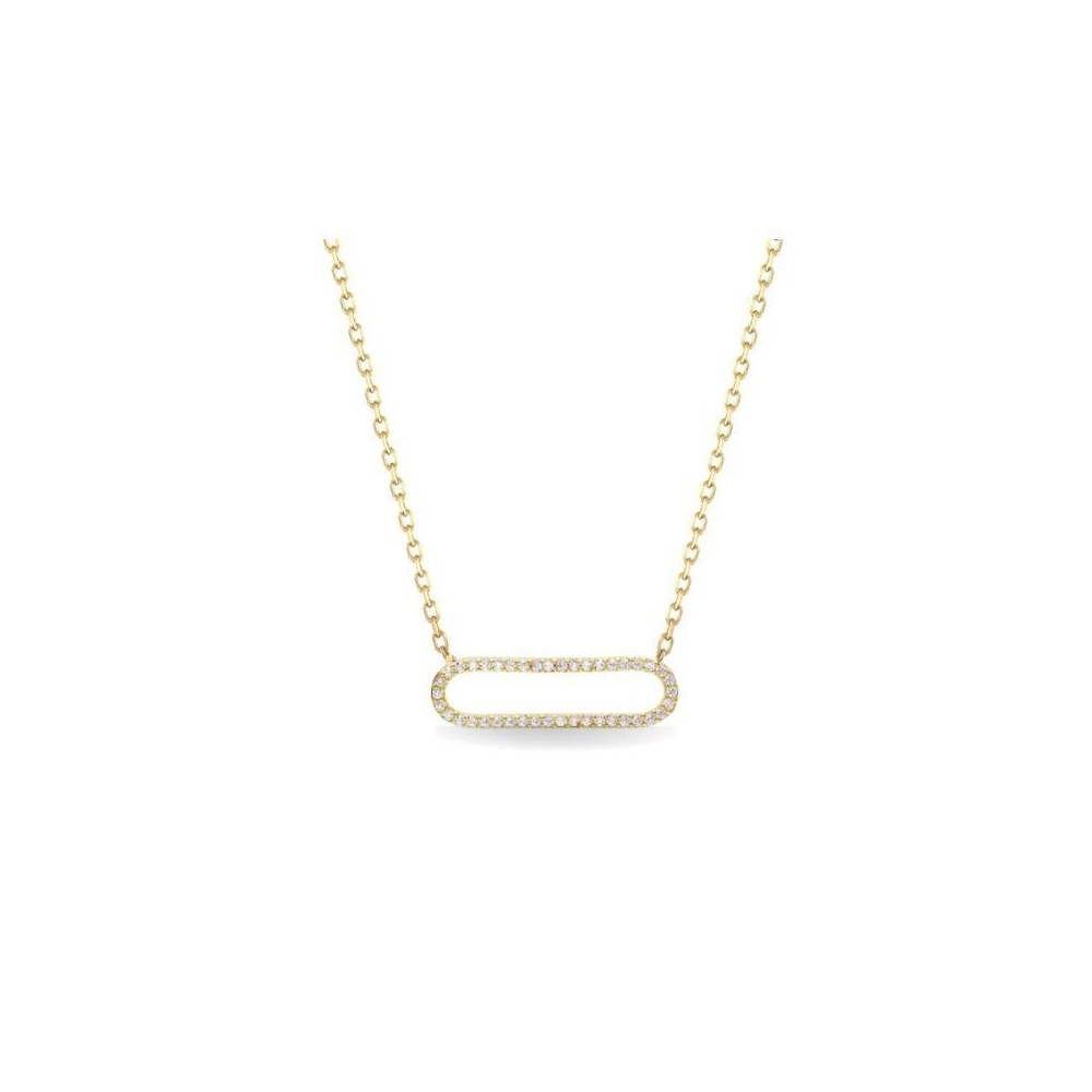 COLLANA CLIP ZIRCONI BIANCHI CL0060GB [0022d06b]