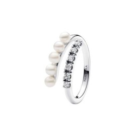 Anello Intreccio con Perle d’Acqua Dolce Coltivate e Pavè  193145c01 [09ae318f]
