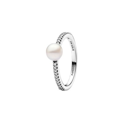 Anello Perla d’Acqua Dolce Coltivata e Pavè  193158c01 [acdf8f57]