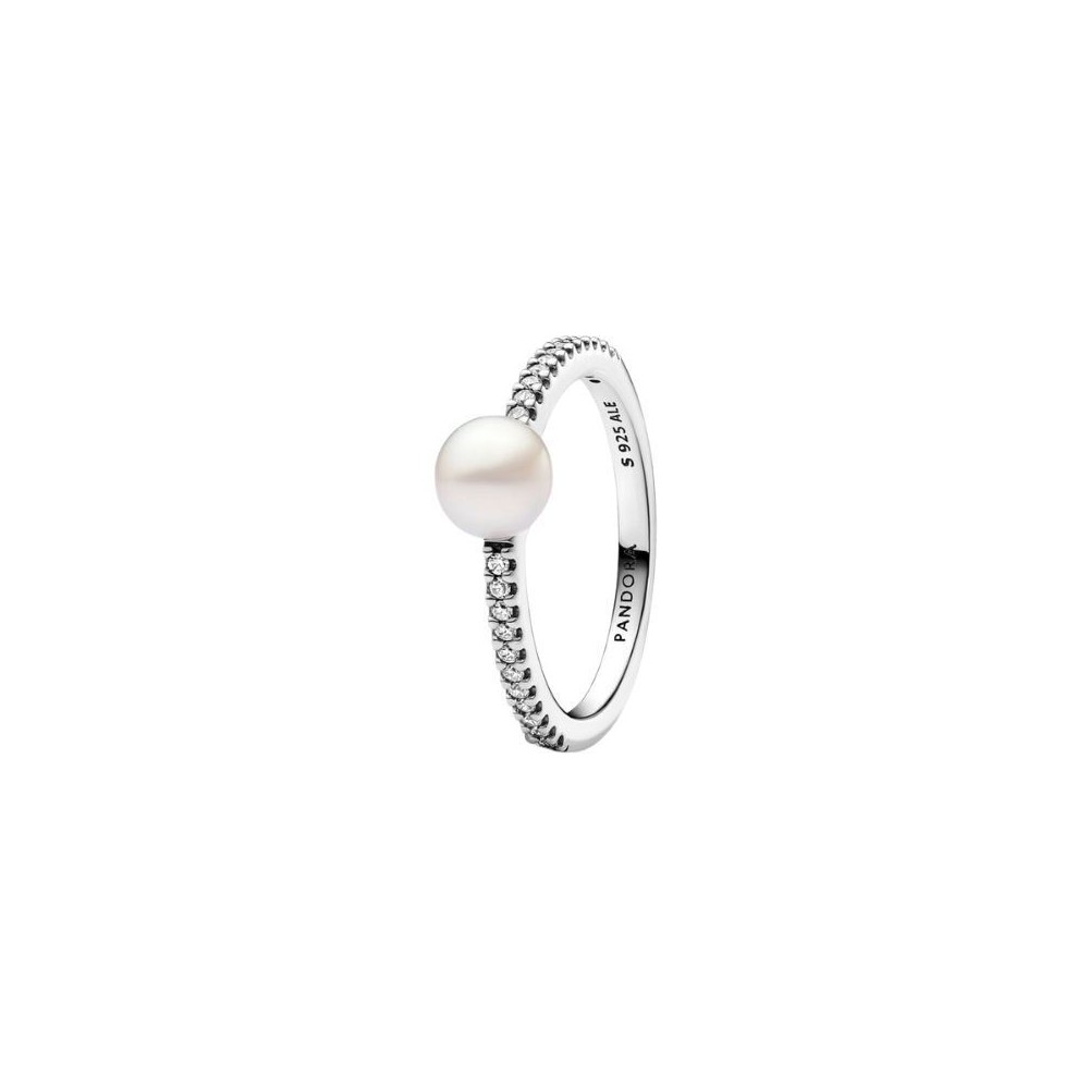 Anello Perla d’Acqua Dolce Coltivata e Pavè  193158c01 [acdf8f57]