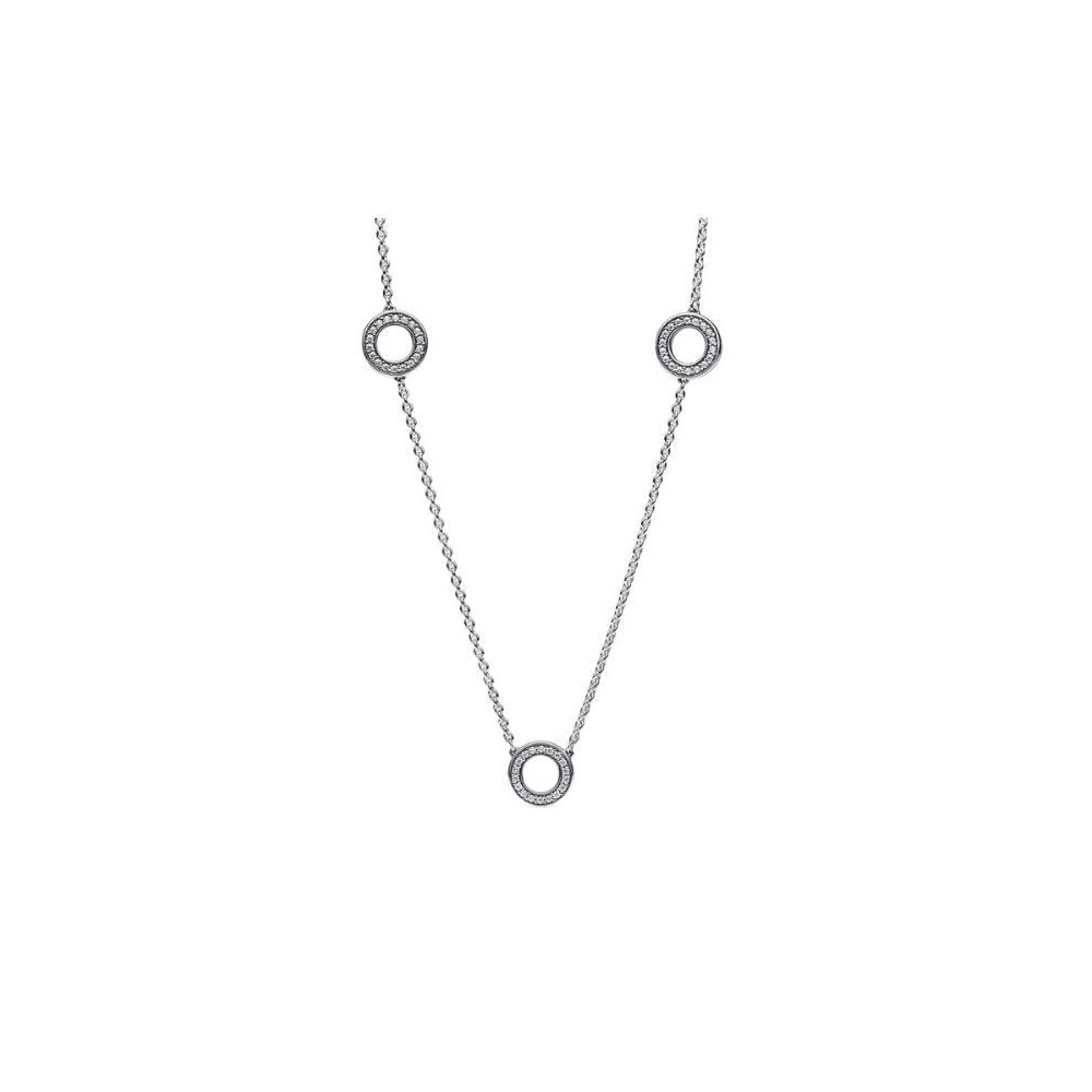 Collana Cerchi Pavè  393162C01-50 [cc344934]