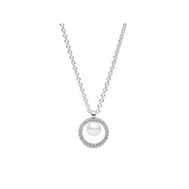 Collana con Perla d’Acqua Dolce Coltivata e Pavè 393165C01-45 [6117873f]