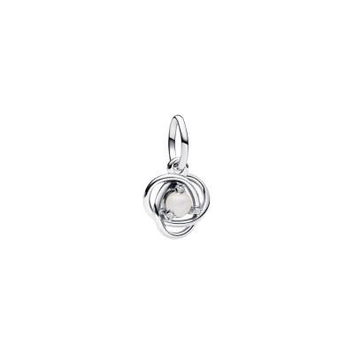 Pendente Cerchio Eterno Bianco Madreperla Artificiale Giugno 793125C06 [067a2e0a]