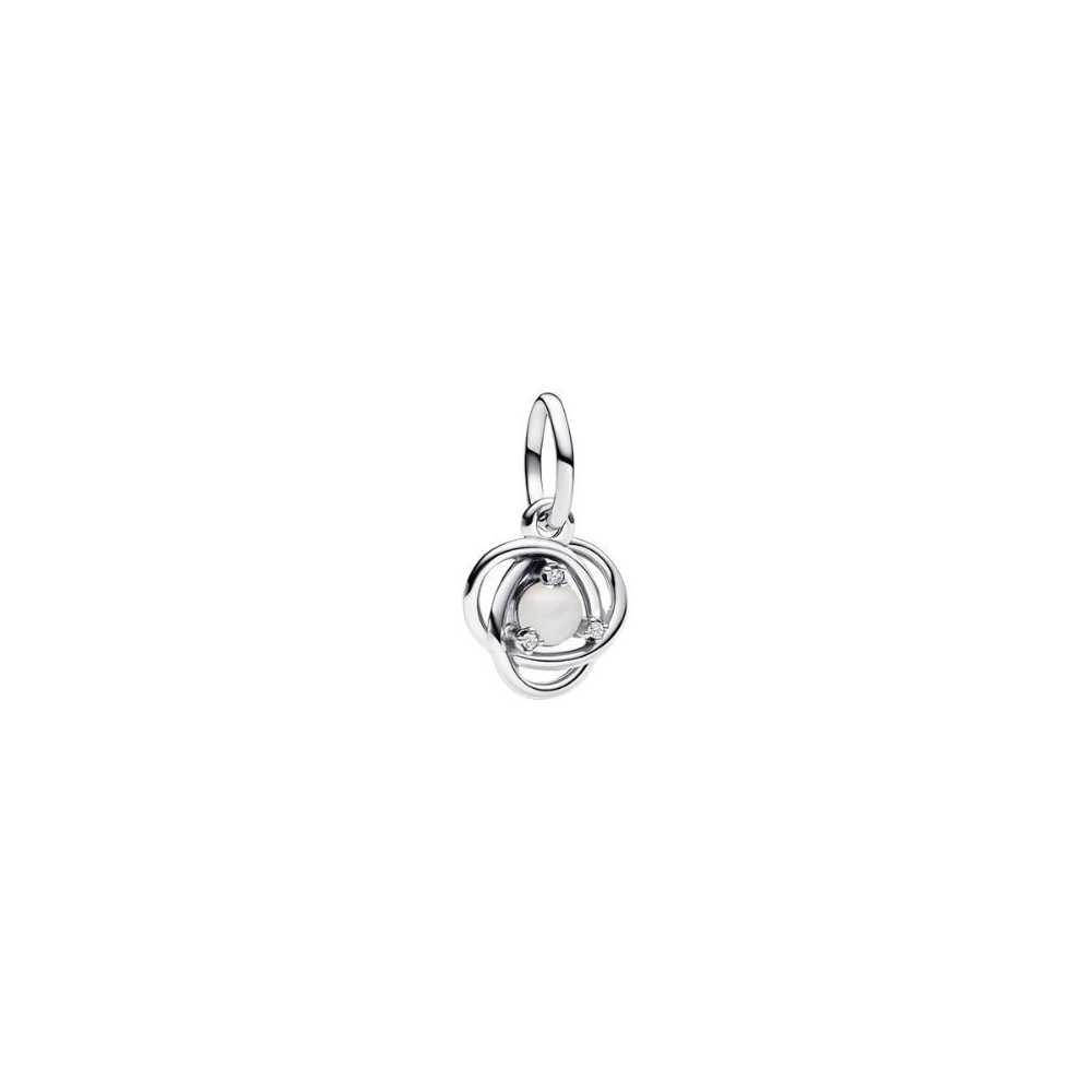 Pendente Cerchio Eterno Bianco Madreperla Artificiale Giugno 793125C06 [067a2e0a]