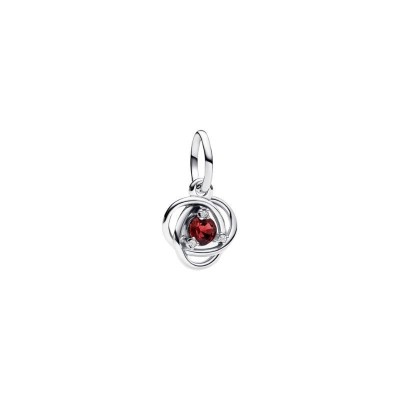 Pendente Cerchio Eterno Rosso Scuro Gennaio 793125C07 [933d250f]