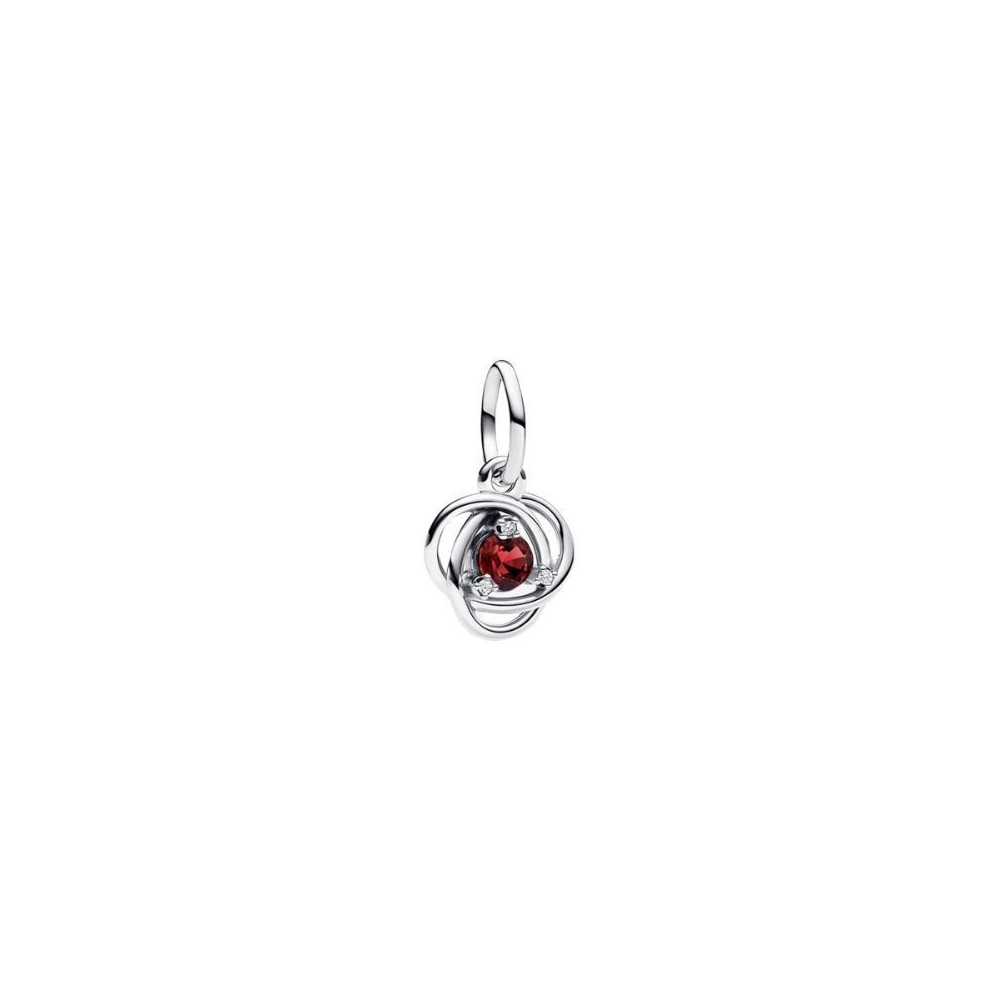 Pendente Cerchio Eterno Rosso Scuro Gennaio 793125C07 [933d250f]