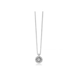 Collana Miluna - Premium Diamonds in Oro Bianco 18 con Pendente Tondo e Diamanti Naturali [31bc4dc4]