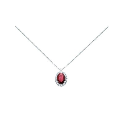 Collana Miluna Rubino e Brillanti CLD4095 [0b412d51]